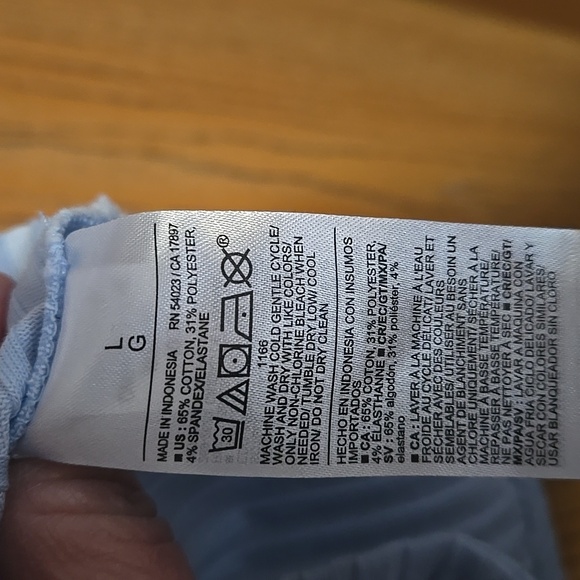 Old Navy Ribbed Button-Down Polo Women's Size Large # - Picture 3 of 4